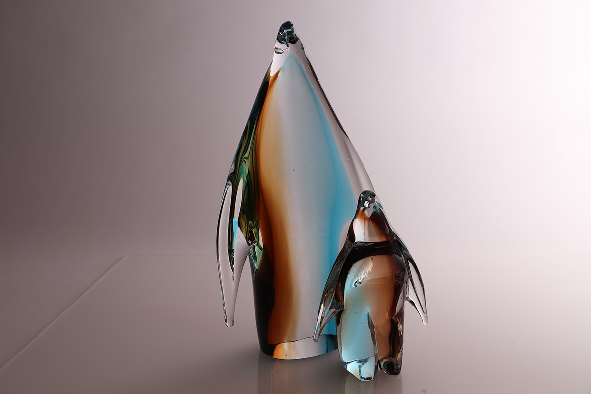 Pingviner / Tonat konstglas / FM Ronneby